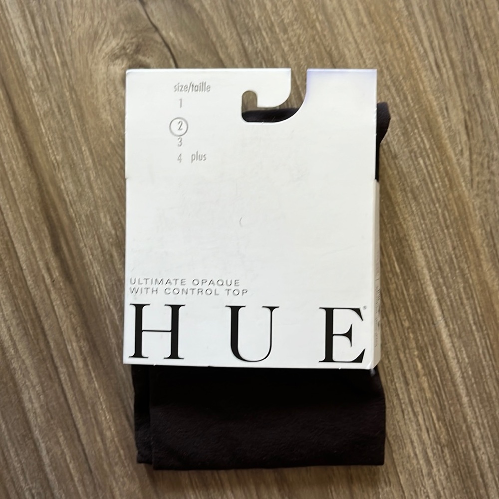 HUE Control Top Ultimate Opaque Pantyhose Tights Hosiery